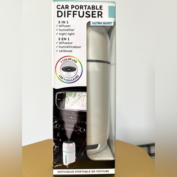 Lindo Car Portable Diffuser Humidifier Nightlight 3in1 micro USB - Picture 1 of 4